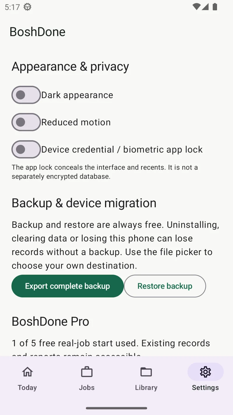 BoshDone — screenshot 1 from Google Play